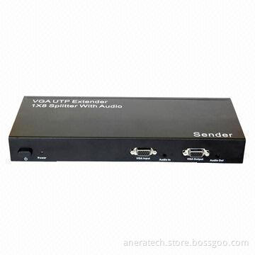 VGA UTP Extender 1 x 8 Splitter with Audio